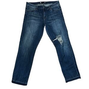 kUT women Reese crop straight leg jeans size 8